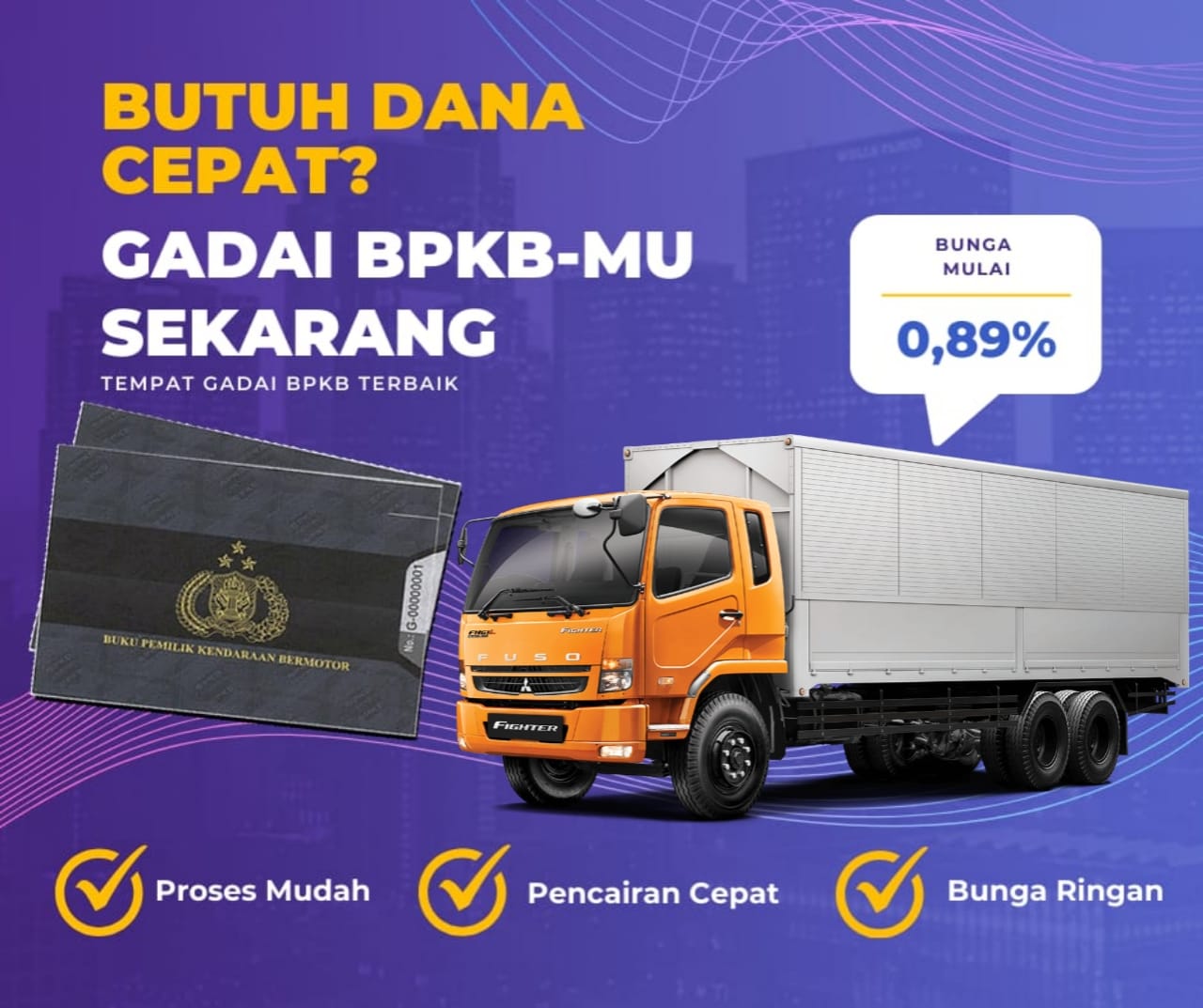 Pinjaman Dana Jaminan Bpkb Mobil Truck Mitsubishi Fn Dapat Pinjaman Berapa? Seperti Ini Simulasinya